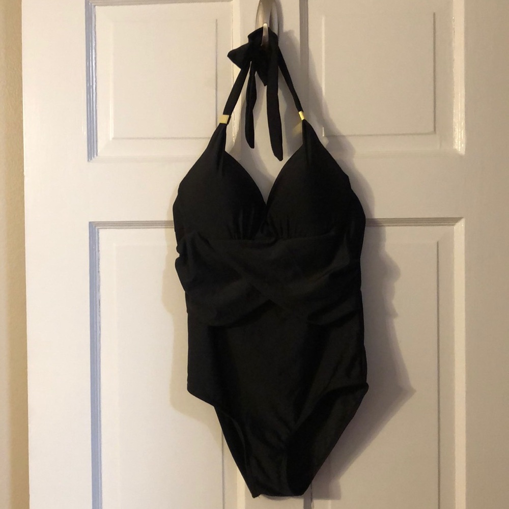 Black NWOT one piece swimsuit.